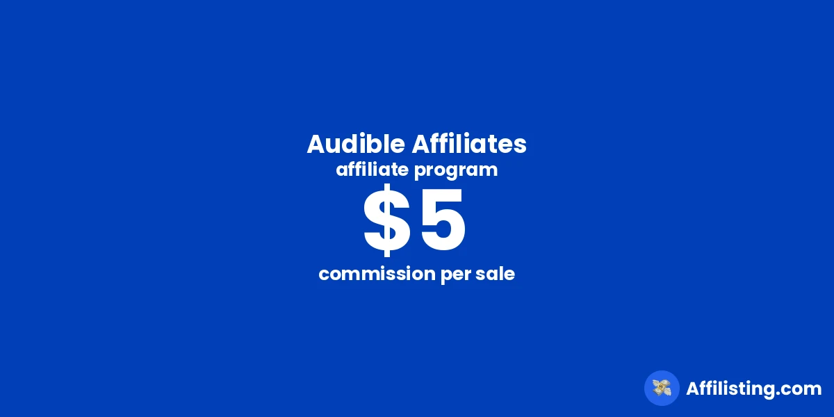Audible Affiliates affiliate program