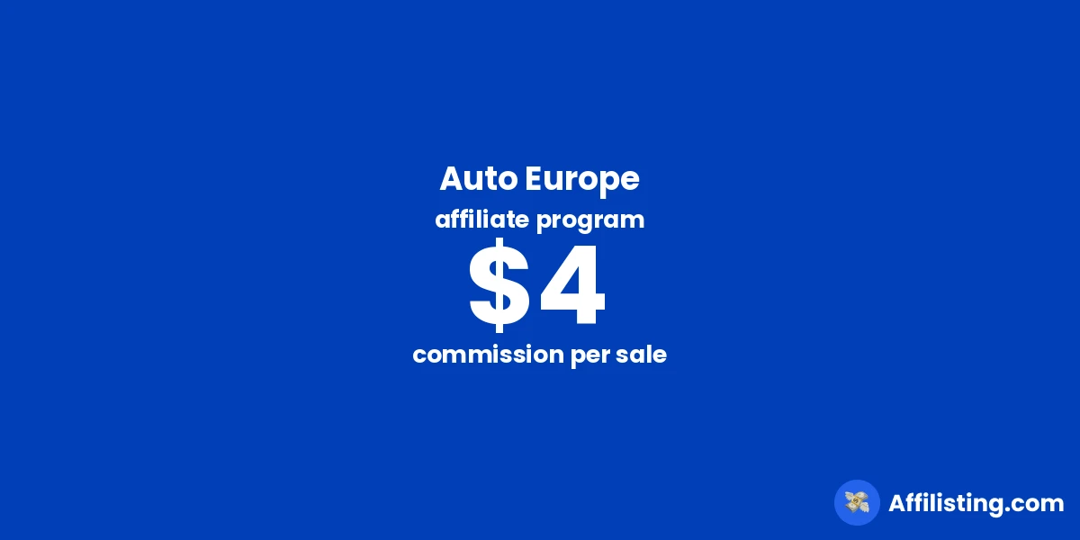 Auto Europe affiliate program