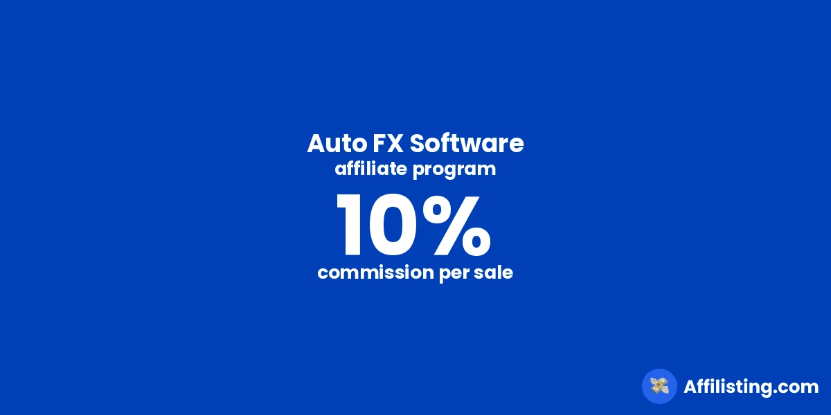 Auto FX Software affiliate program
