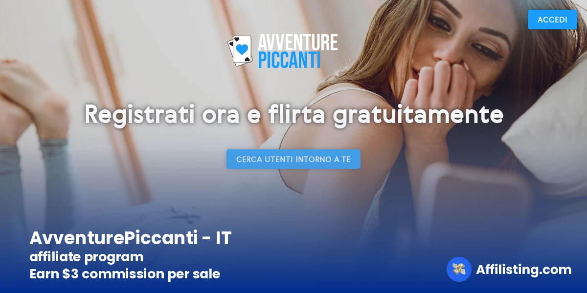 AvventurePiccanti - IT affiliate program