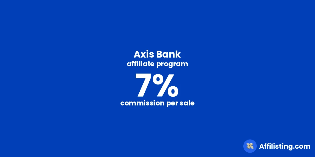 Axis Bank affiliate program