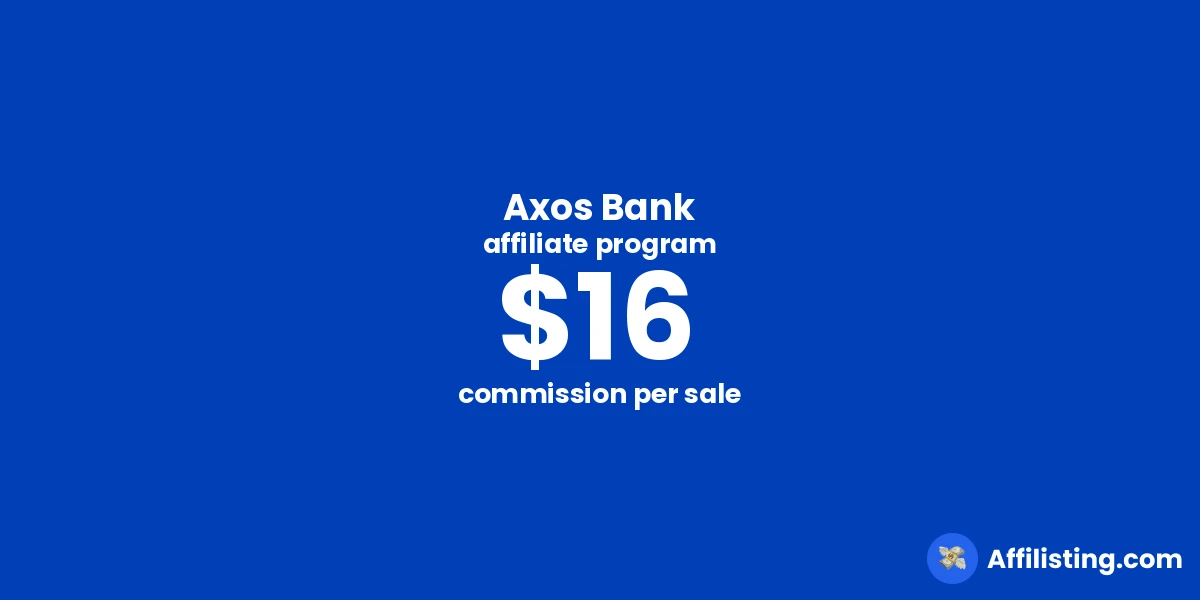 Axos Bank affiliate program