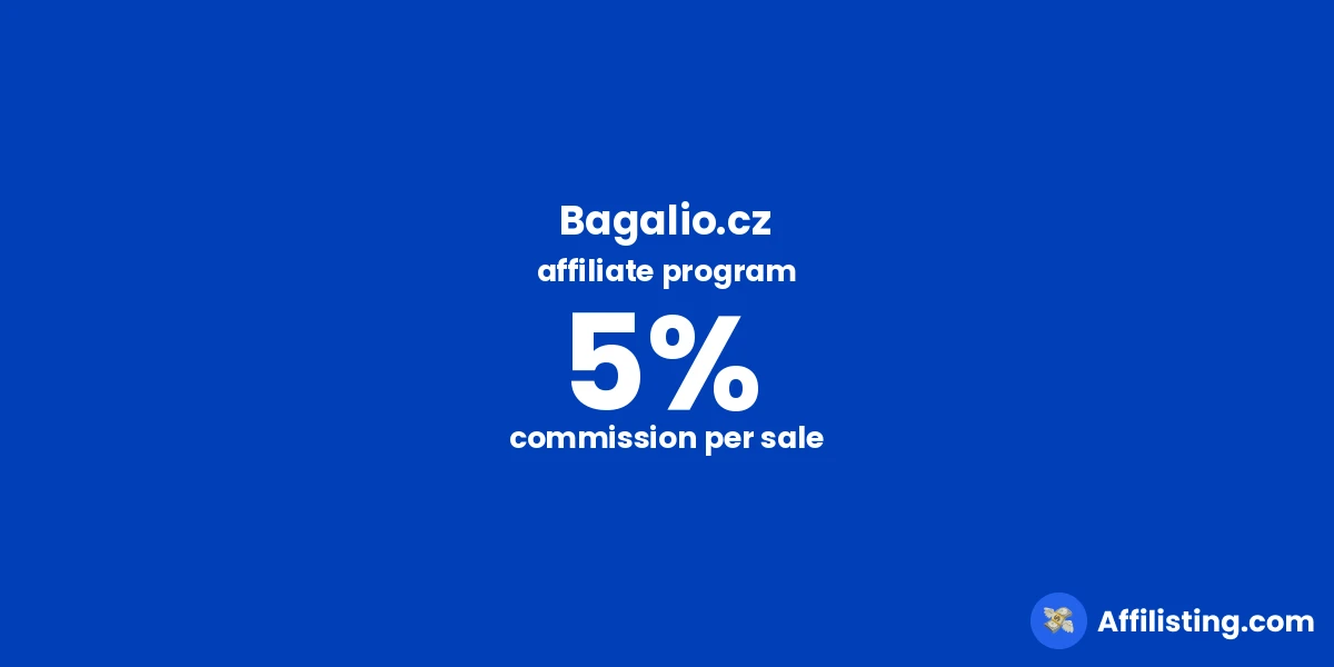Bagalio.cz affiliate program
