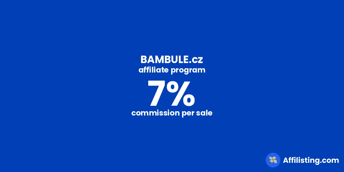 BAMBULE.cz affiliate program