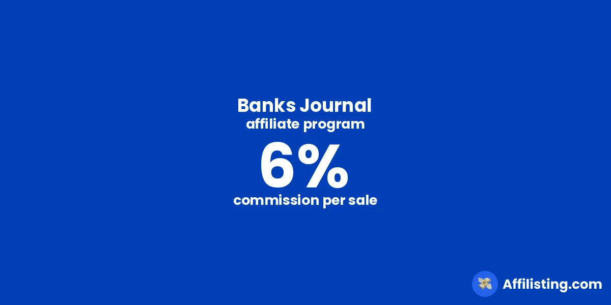 Banks Journal affiliate program