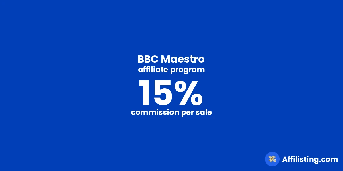 BBC Maestro affiliate program