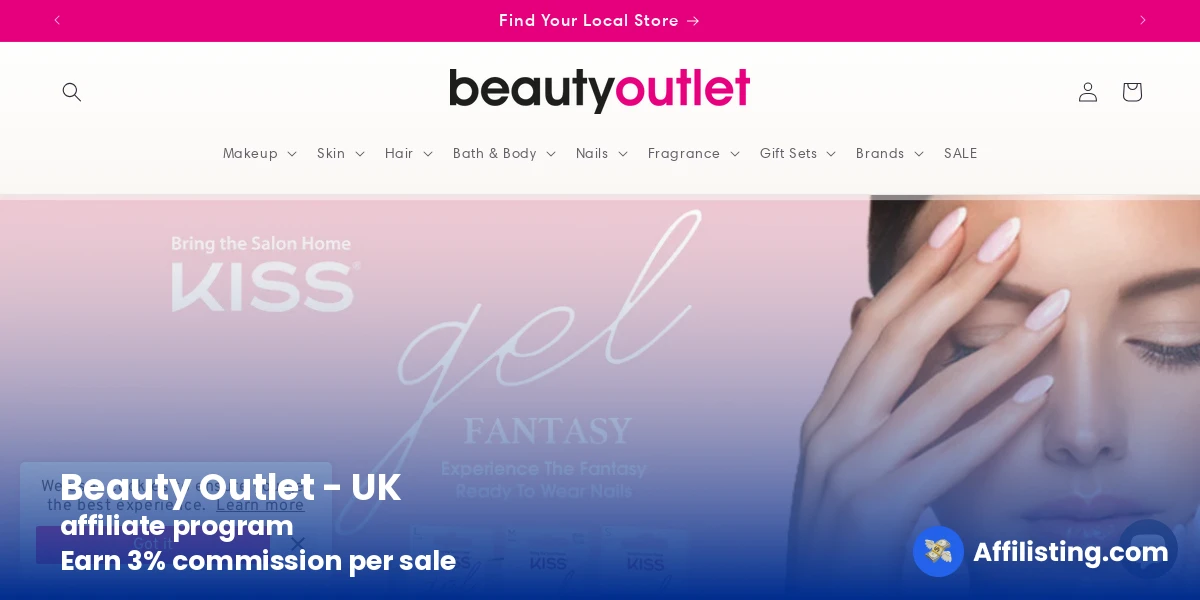 Beauty Outlet - UK affiliate program
