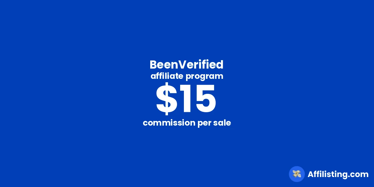 BeenVerified affiliate program