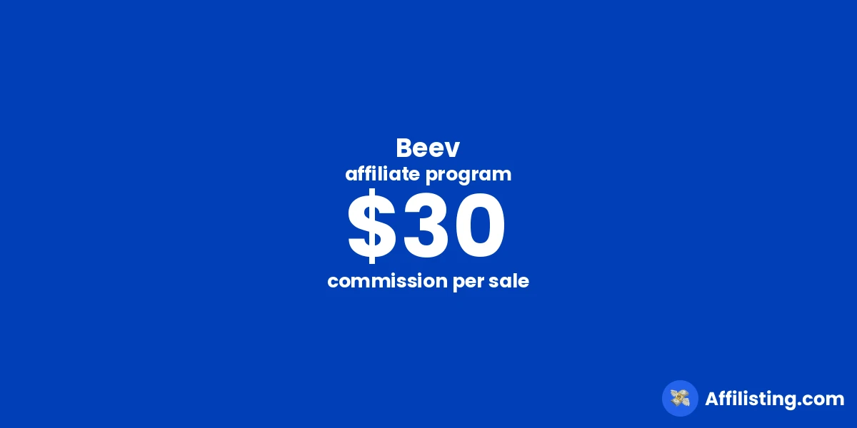 Beev affiliate program