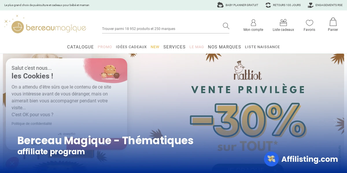 Berceau Magique - Thématiques affiliate program