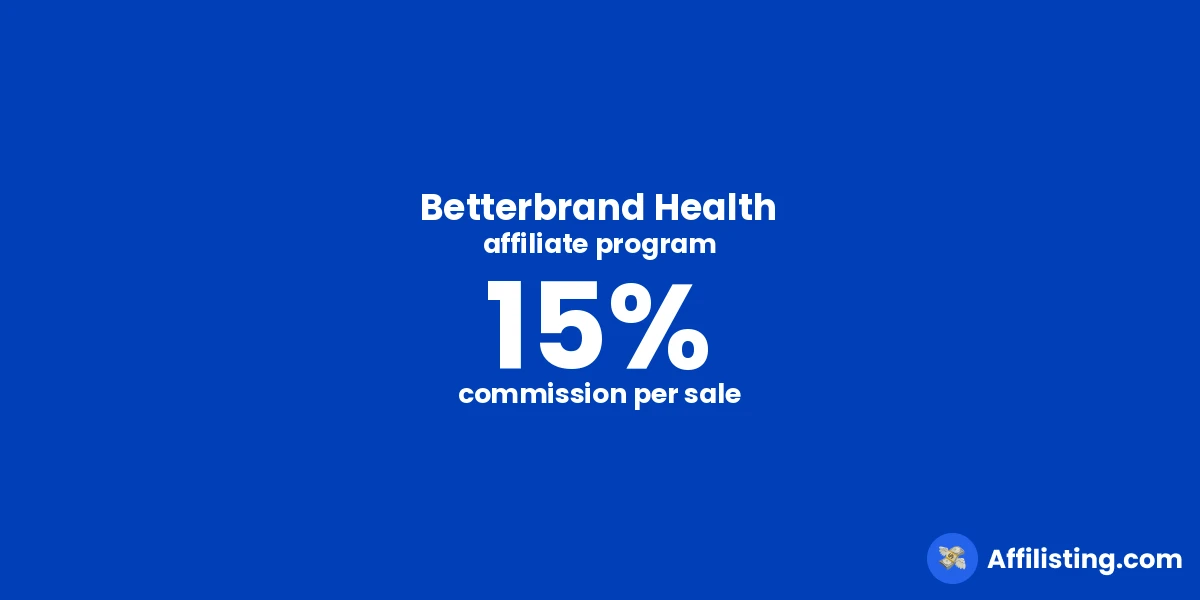 Betterbrand Health affiliate program