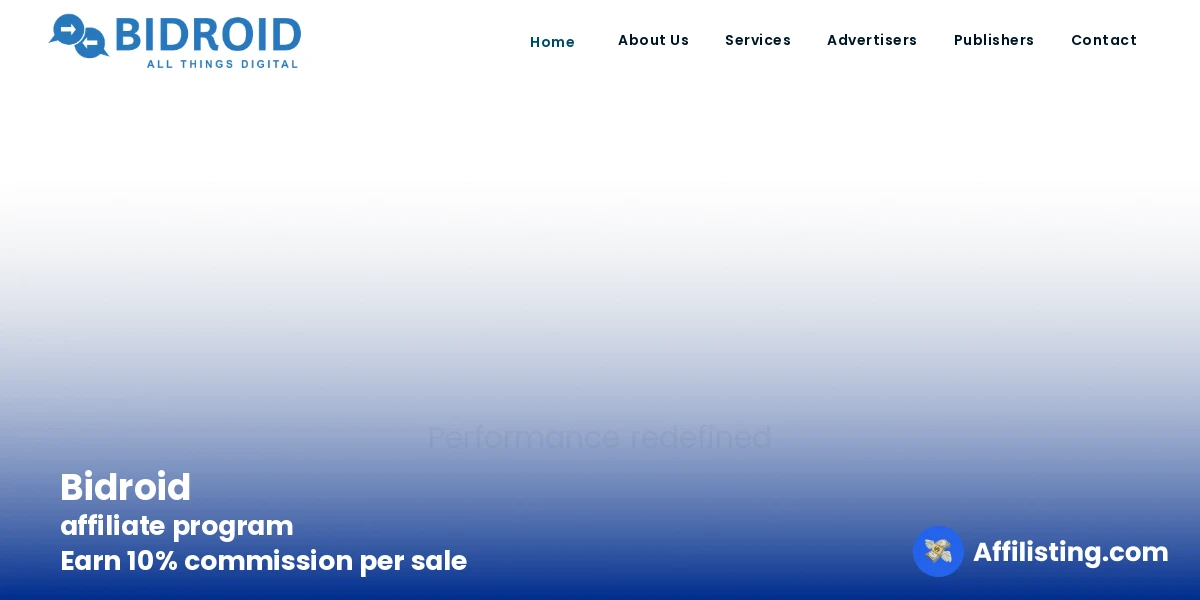 Bidroid affiliate program