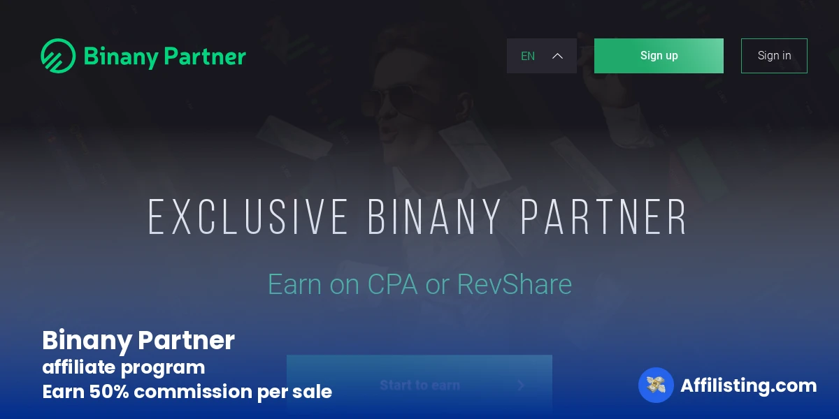 Binany Partner affiliate program