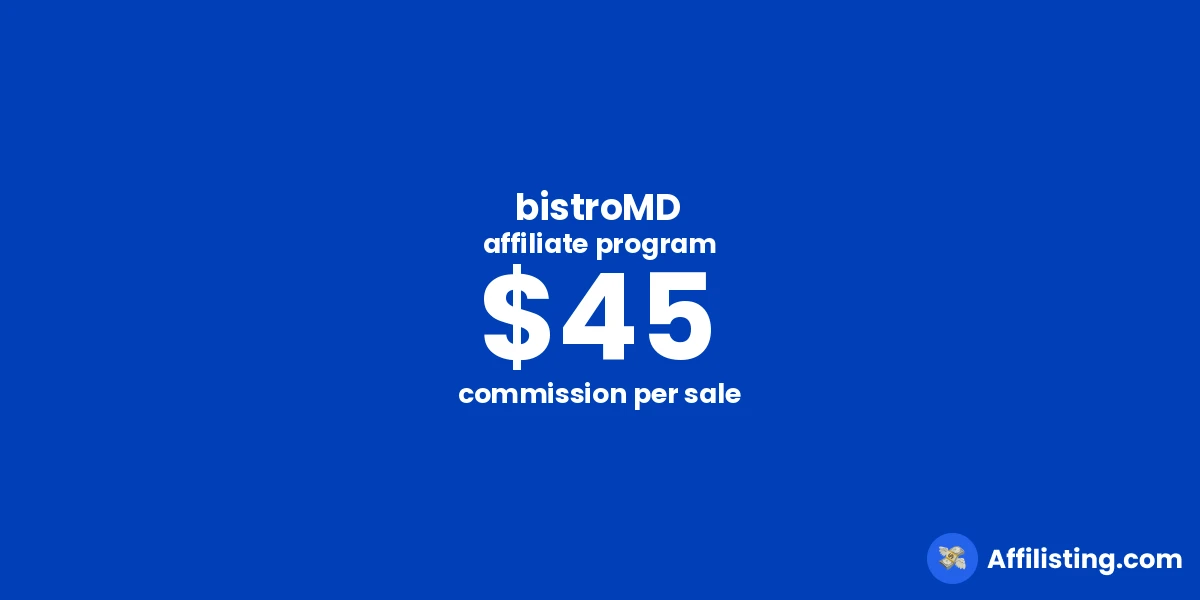bistroMD affiliate program