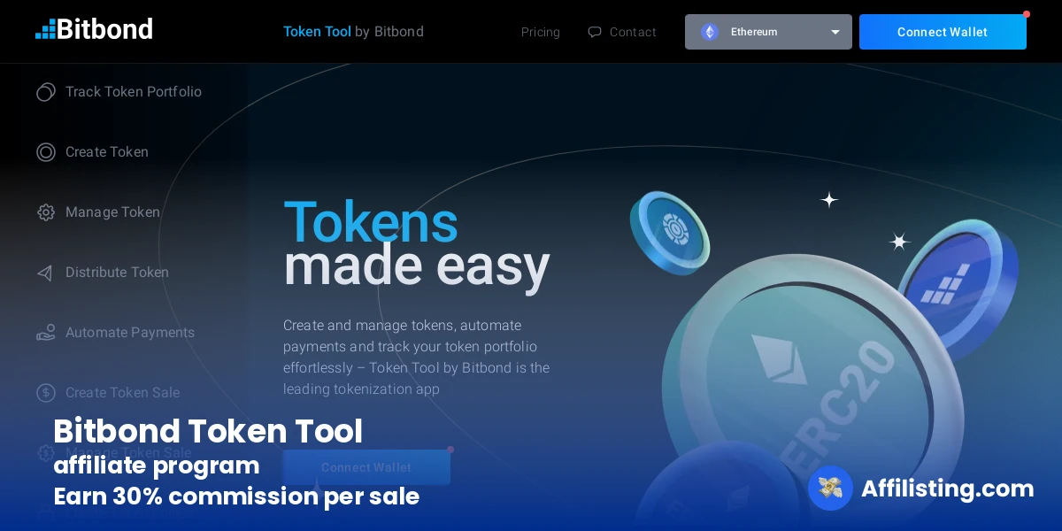 Bitbond Token Tool affiliate program