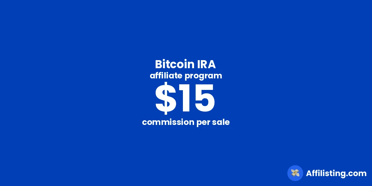 Bitcoin IRA affiliate program