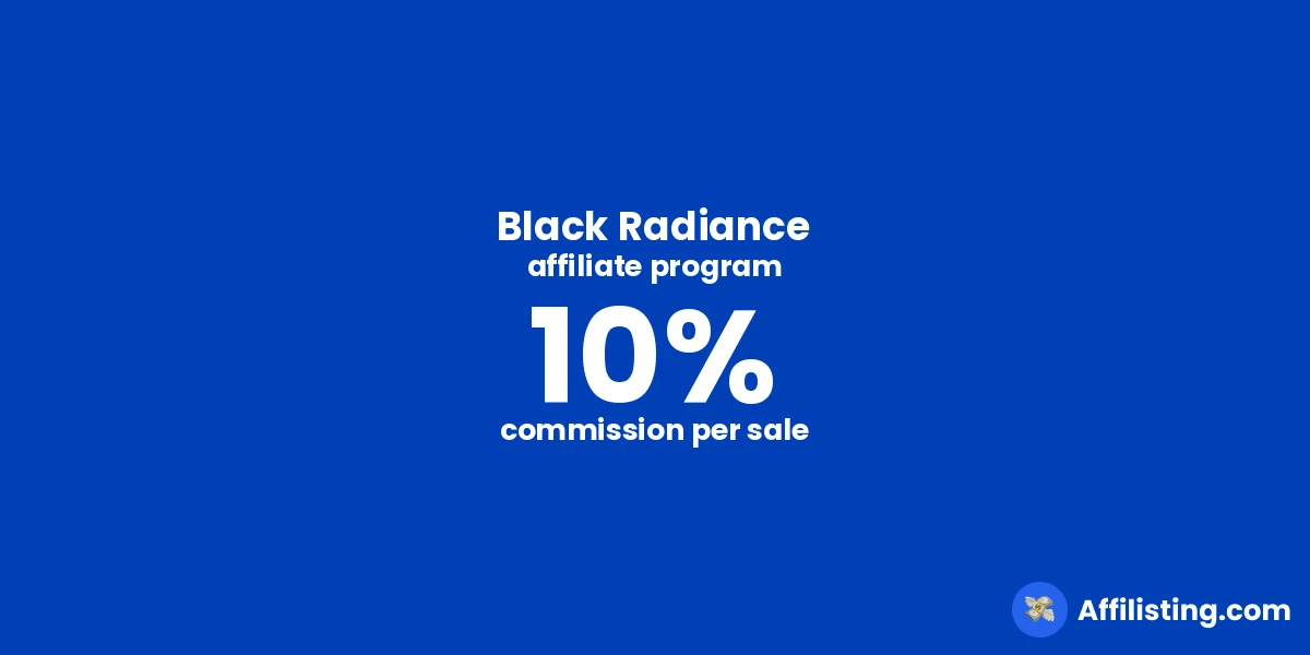 Black Radiance affiliate program