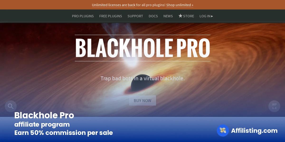 Blackhole Pro affiliate program