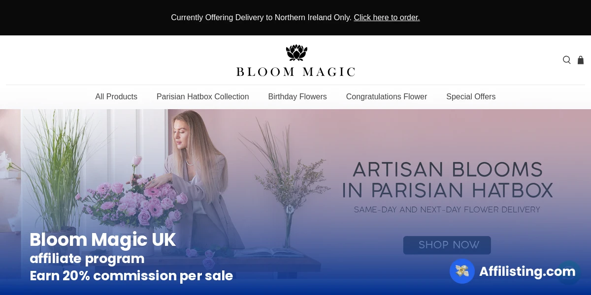 Bloom Magic UK affiliate program