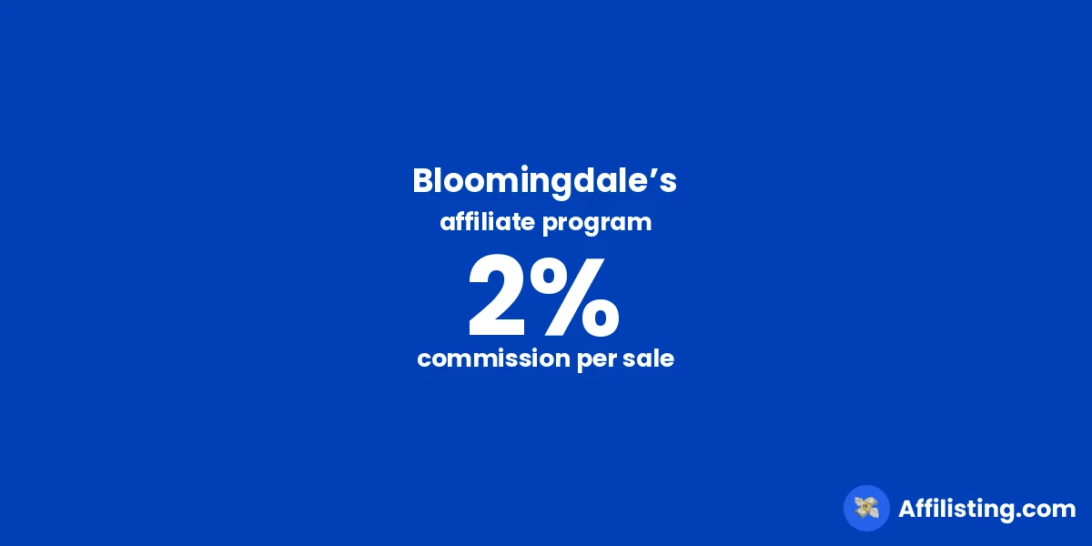 Bloomingdale’s affiliate program