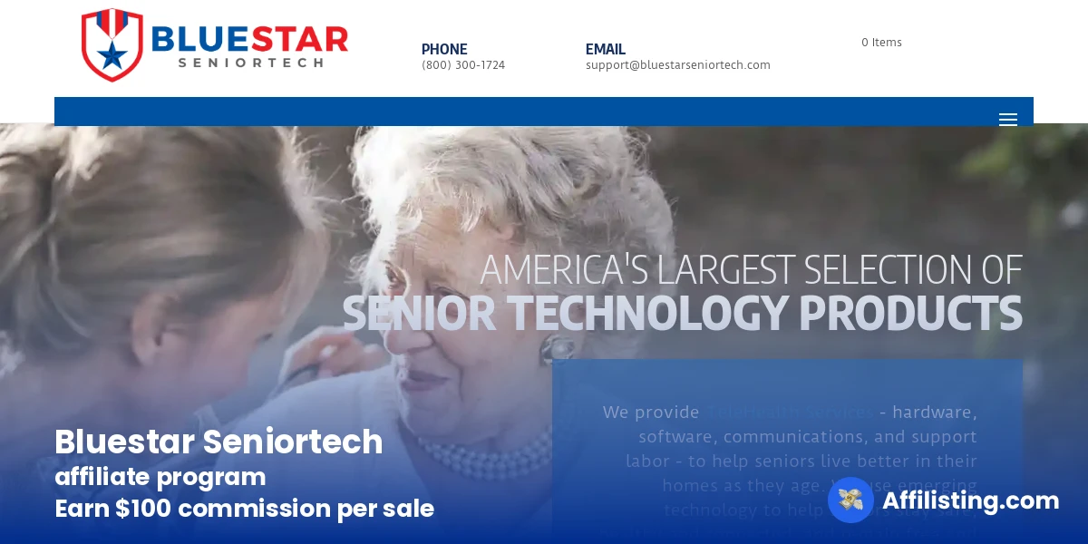 Bluestar Seniortech affiliate program