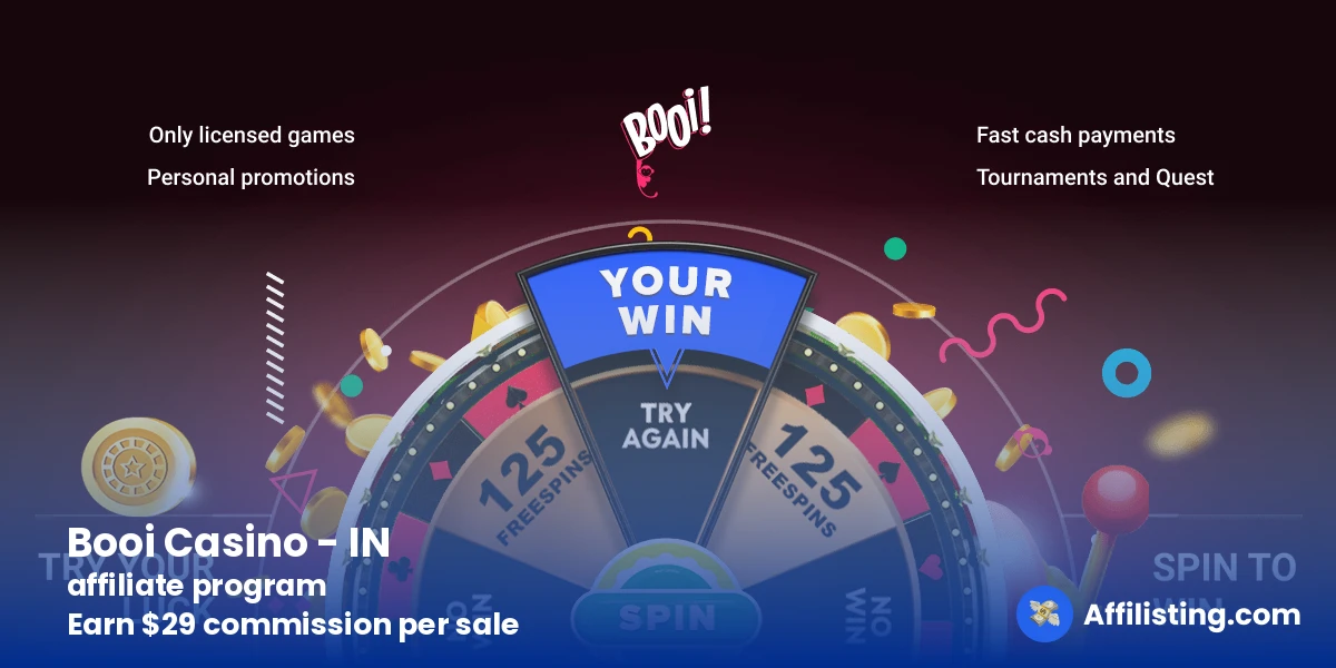 Booi Casino - IN affiliate program