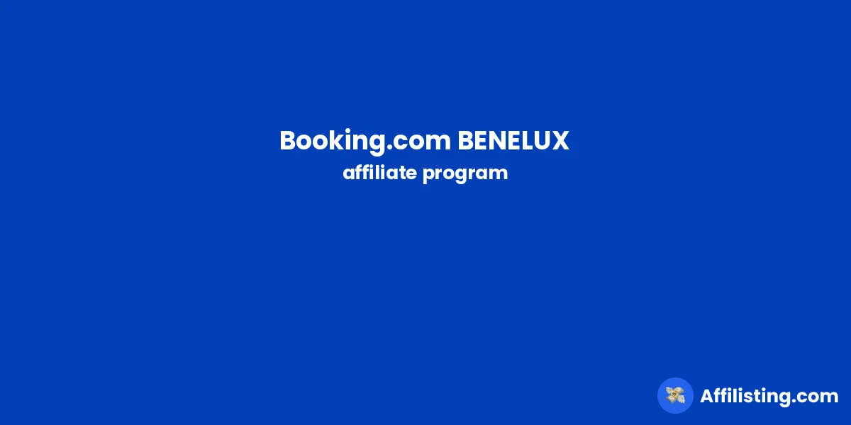 Booking.com BENELUX affiliate program