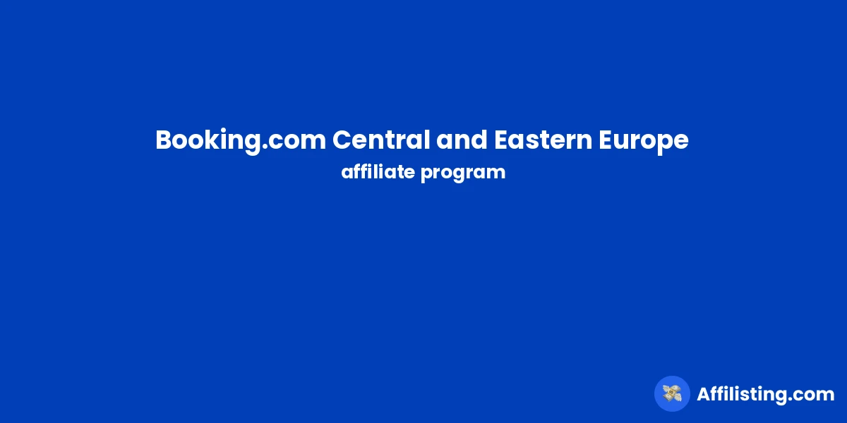 Booking.com Central and Eastern Europe affiliate program