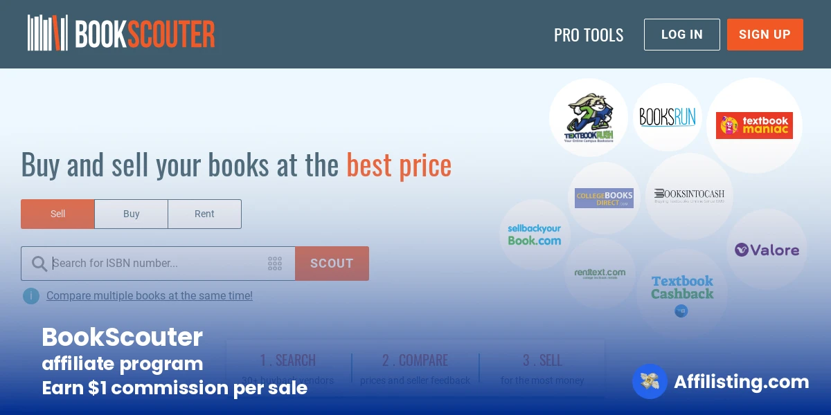 BookScouter affiliate program