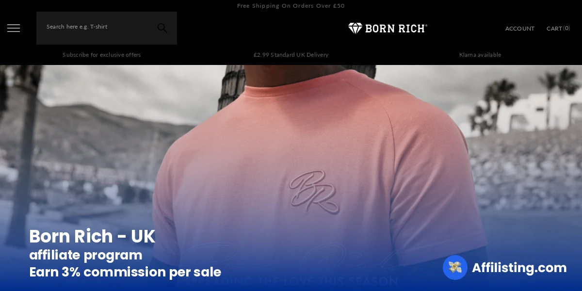 Born Rich - UK affiliate program