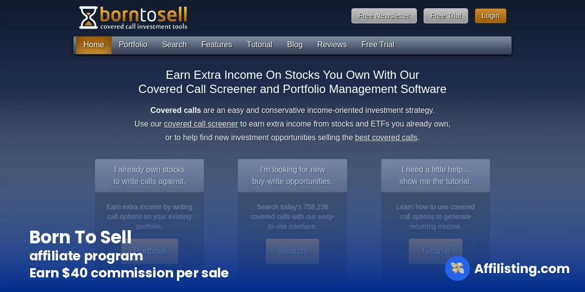 Born To Sell affiliate program