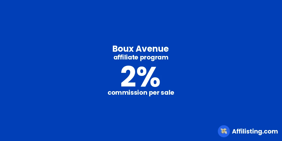 Boux Avenue affiliate program