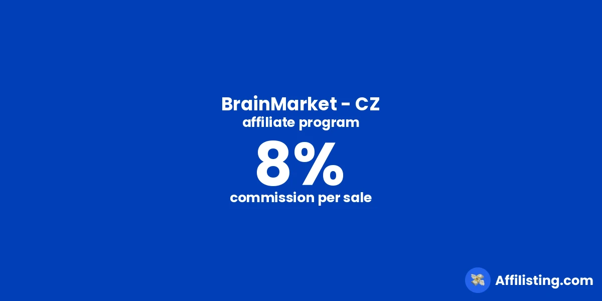 BrainMarket - CZ affiliate program