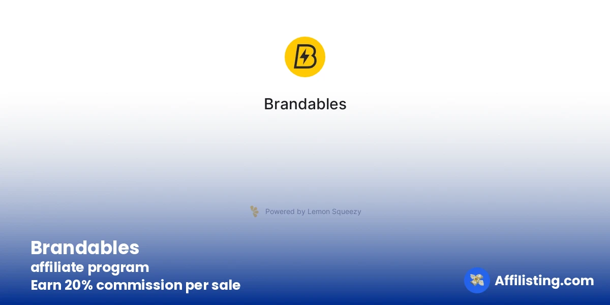 Brandables affiliate program