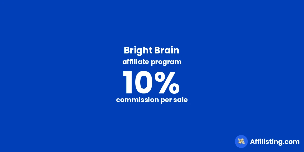 Bright Brain affiliate program