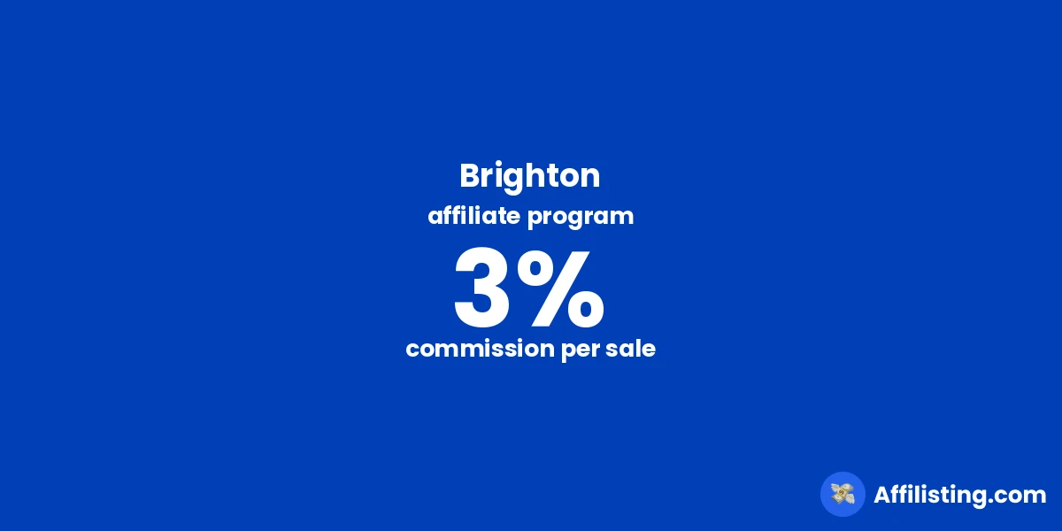 Brighton affiliate program