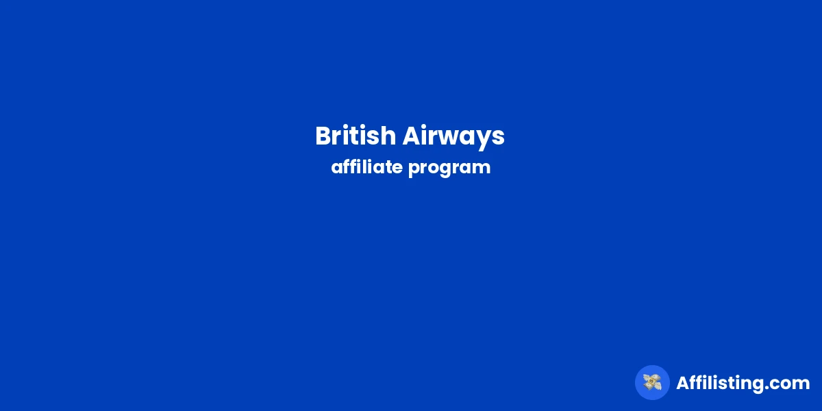British Airways affiliate program