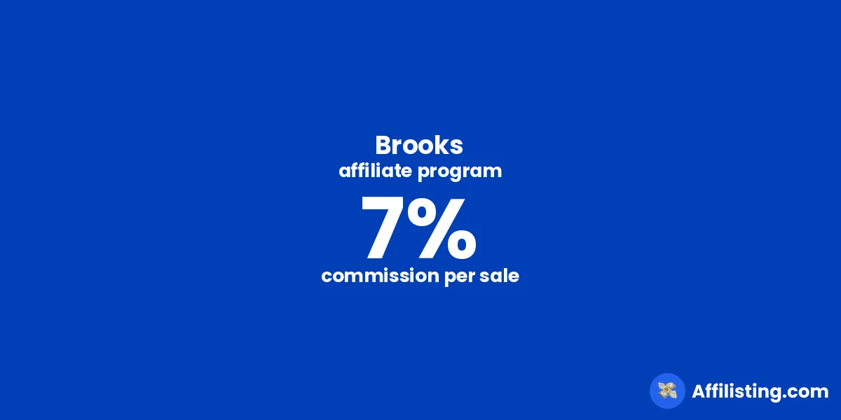 Brooks affiliate program
