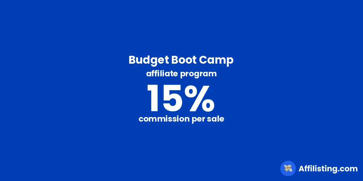 Budget Boot Camp affiliate program