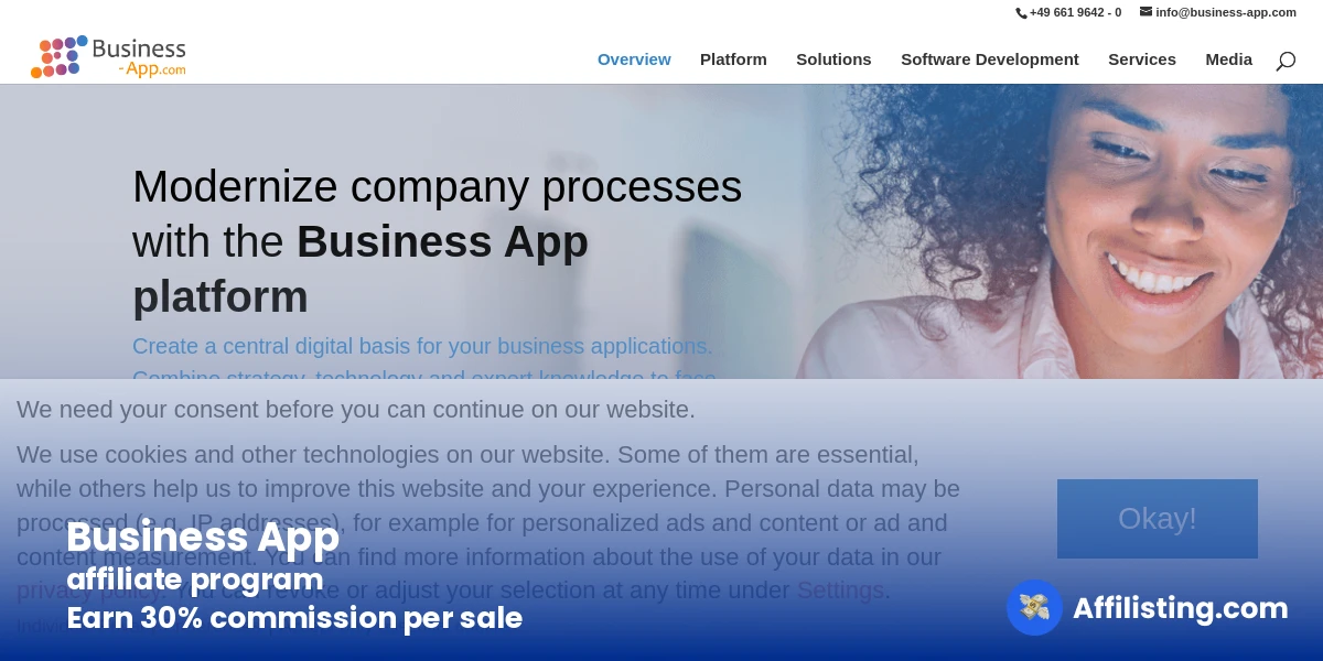 Business App affiliate program
