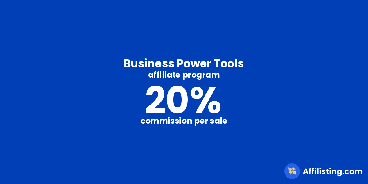 Business Power Tools affiliate program