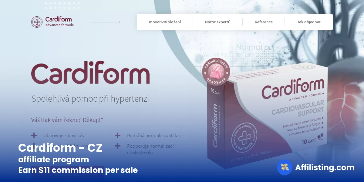 Cardiform - CZ affiliate program