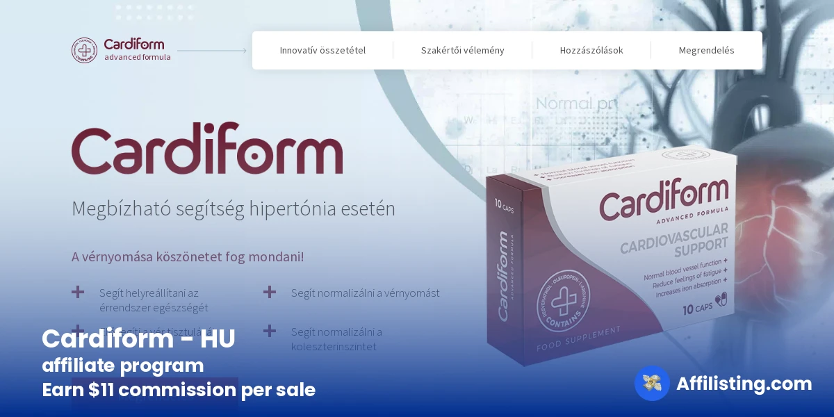 Cardiform - HU affiliate program