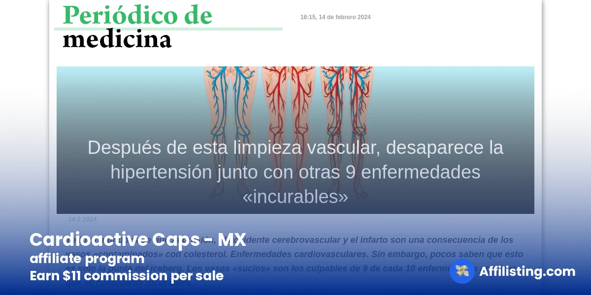 Cardioactive Caps - MX affiliate program