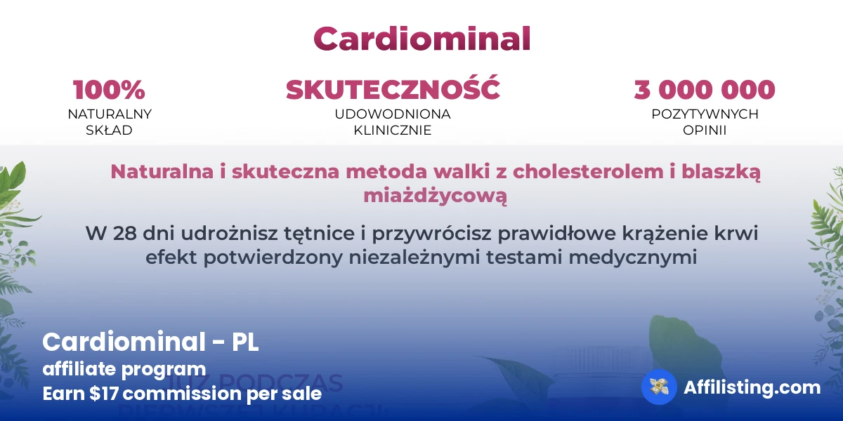 Cardiominal - PL affiliate program