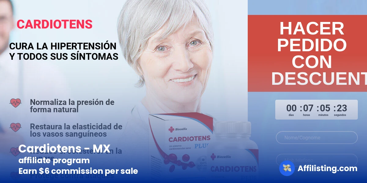 Cardiotens - MX affiliate program
