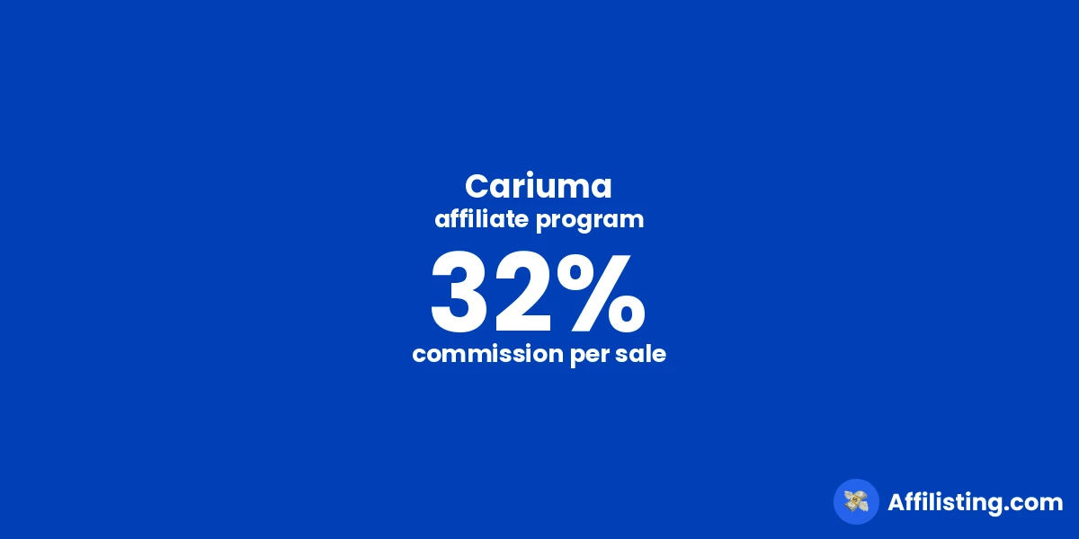 Cariuma affiliate program