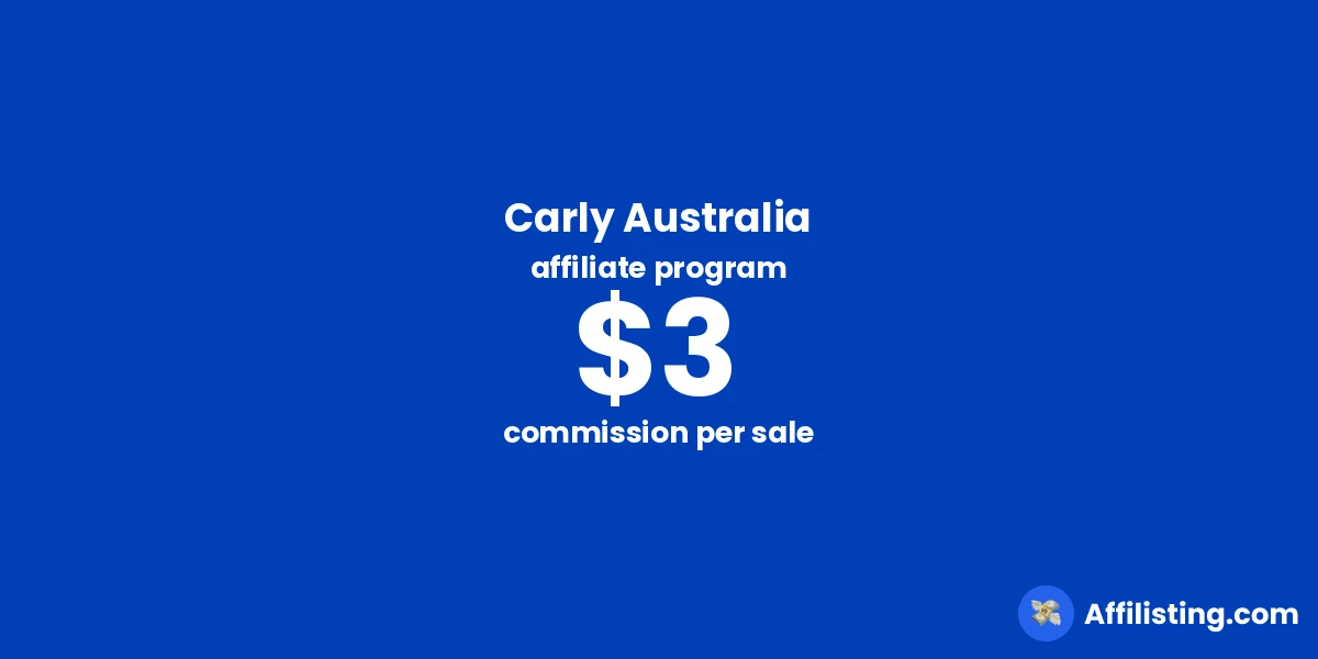 Carly Australia affiliate program