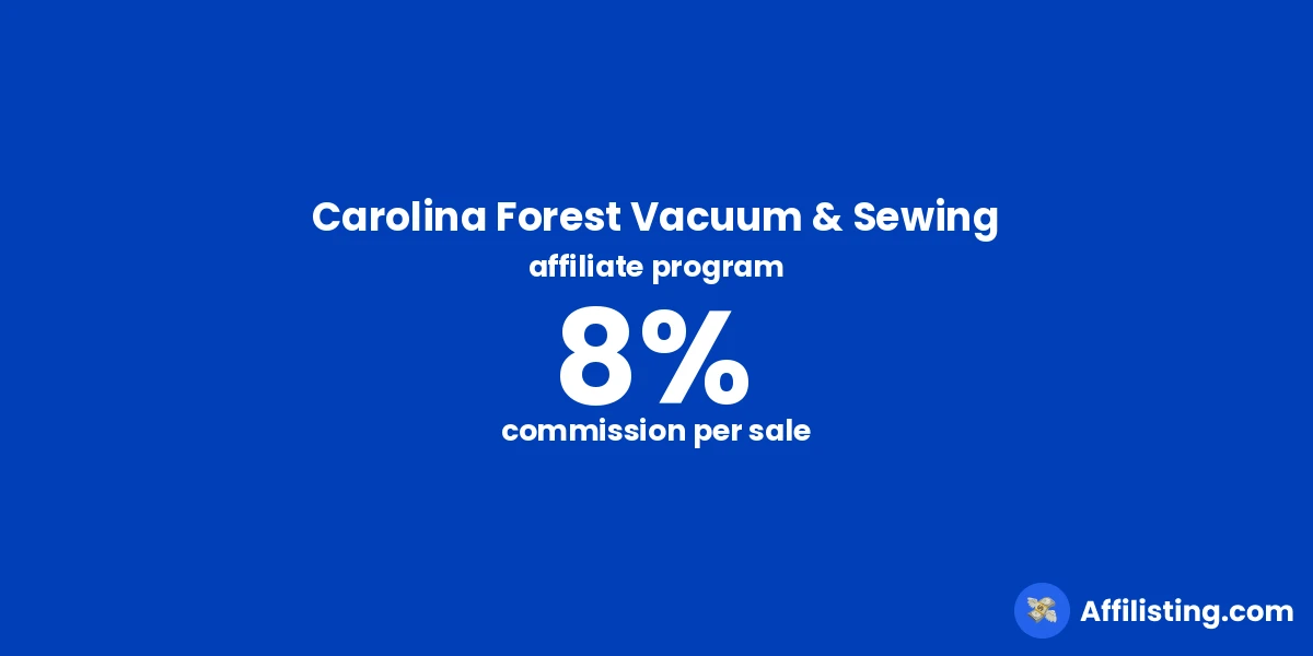 Carolina Forest Vacuum & Sewing affiliate program