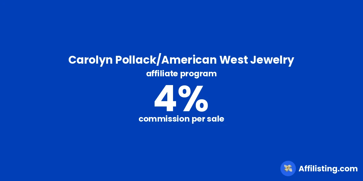 Carolyn Pollack/American West Jewelry affiliate program